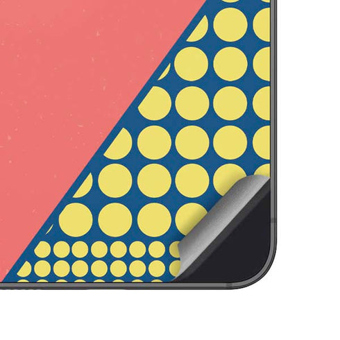 Coral Diagonal Split Galaxy A14 5G Skin